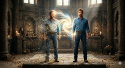 Chuck just changed his body Meme Template