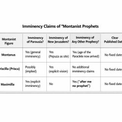 Which Montanist prophets made IMMINENCY claims? Montanist figure Meme Template