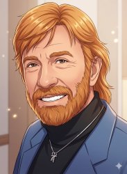 Anime Chuck Norris Meme Template