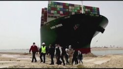 Ever Given freighter blocks Suez Canal Meme Template