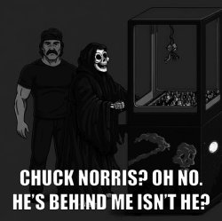 Chuck Norris vs Grim Reaper Meme Template