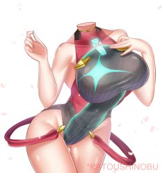 Headless Pyra in swimsuit Meme Template