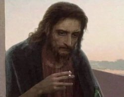 Depressed Jesus Meme Template