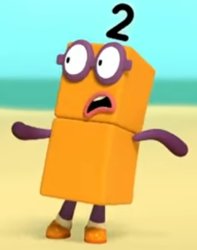 2 numberblocks scared Meme Template
