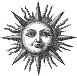 Sun man Meme Template