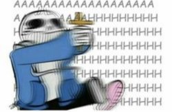 Sans with a cross Meme Template