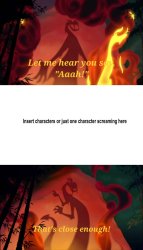 Who reacts to Mushu's shadow? Meme Template