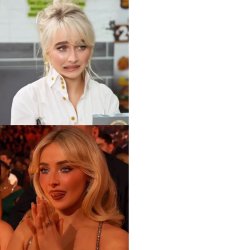 Sabrina Carpenter taste test Meme Template