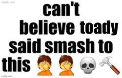 can't believe toady said smash to this Meme Template