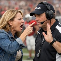 wife yelling at Coach Meme Template