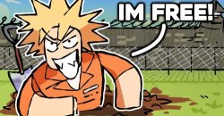bakugo is free Meme Template