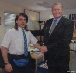 Office Handshake (flipped) Meme Template