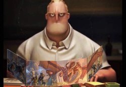 Mr. Incredible DND Table Meme Template