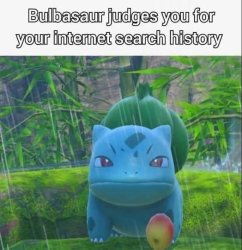 Bulbasaur judges you Meme Template