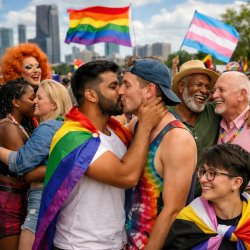 gay people existing Meme Template