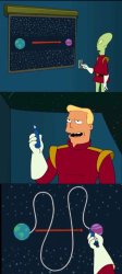 Zapp Brannigan Chesthair route Meme Template