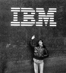 Steve Jobs Flipping Off IBM Meme Template