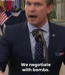 Negotiate with bombs Meme Template