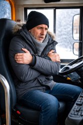 cold school bus driver Meme Template