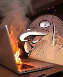Pokemon Computer Fire Meme Template