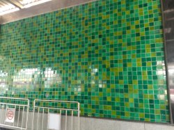 Subway green tile Meme Template