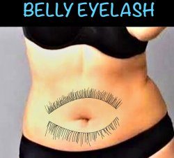 Belly Eyelash Meme Template