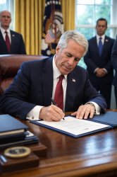 Jeffrey E. signing executive order Meme Template