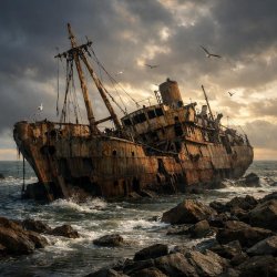 abandoned shipreck Meme Template