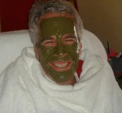 Jeffrey Epstein green skincare Meme Template