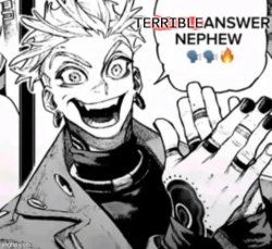terrible answer nephew Meme Template