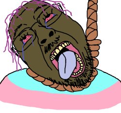 Wojak suicide blackface Meme Template