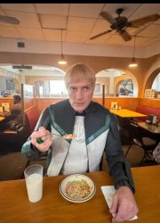 Guy Gardner Eating Cereal Meme Template