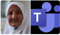 Turkish grandma & MS Teams Meme Template