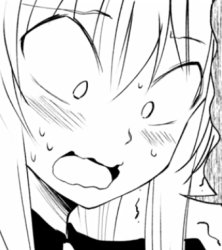 Panicking+embaressed anime girl Meme Template