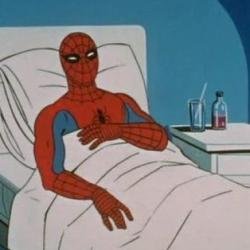 spidey hospital bed Meme Template