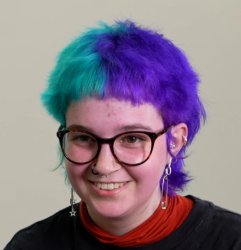 Leftist w/ Blue & Aqua Hair Meme Template