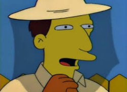 Usted es diabolico Simpson Meme Template