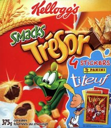Smacks Trésor box with Titeuf stickers Meme Template