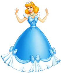 Cinderella Wearing a Blue Homemade Dress Meme Template