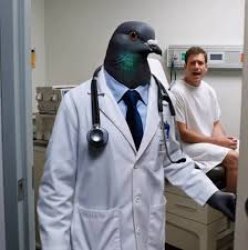 Pigeon doctor Meme Template
