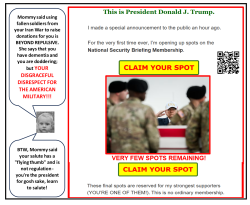 Old Doddering Don Disrespect for Fallen U.S. Soldiers Meme Template