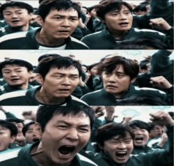 Squid Games Cheer Meme Template