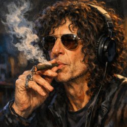 Howard Stern smoking a blunt Meme Template