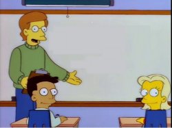 Simpsons chalkboard Meme Template