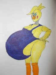 Pregnant toy chica Meme Template