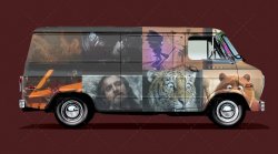 Avengers: Infinity War Delivery Van Mockup Meme Template