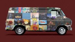 Corpse Bride Delivery Van Mockup Meme Template