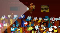 Cartoon Characters laughing 2 Meme Template