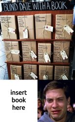 blind date with a book Meme Template