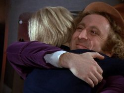 Wonka hugs Charlie Meme Template